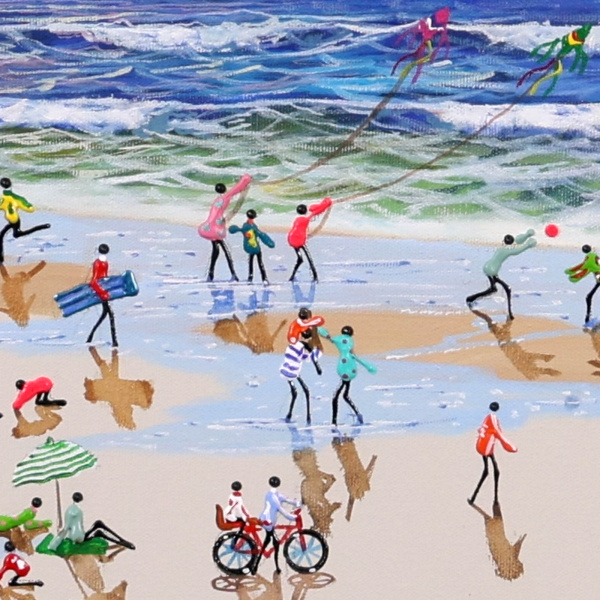 Endless Summer by Paola Cassais, original painting, detail