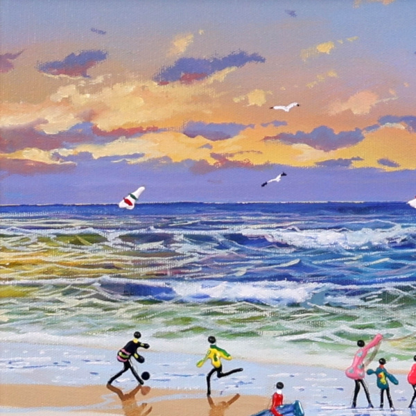 Endless Summer by Paola Cassais, original painting, detail