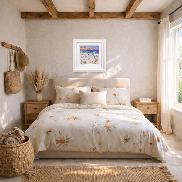 Endless Summer by Paola Cassais, original painting, in room