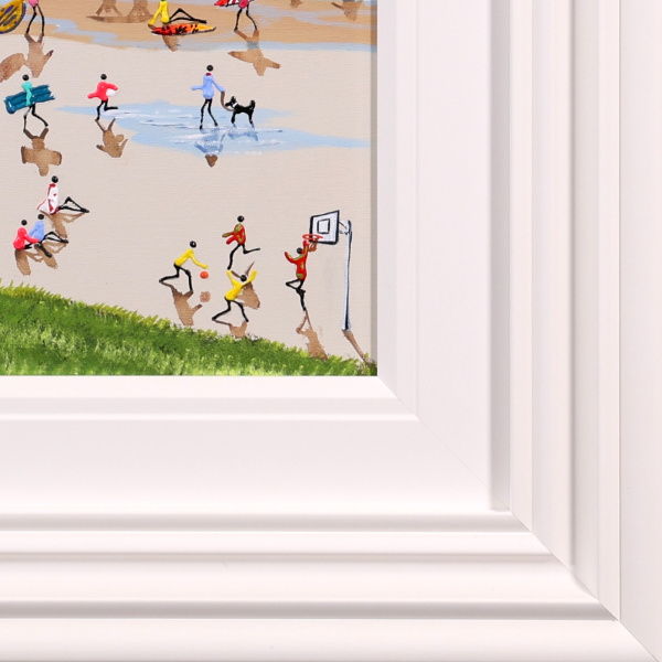 By the Water’s Edge by Paola Cassais, original painting, detail