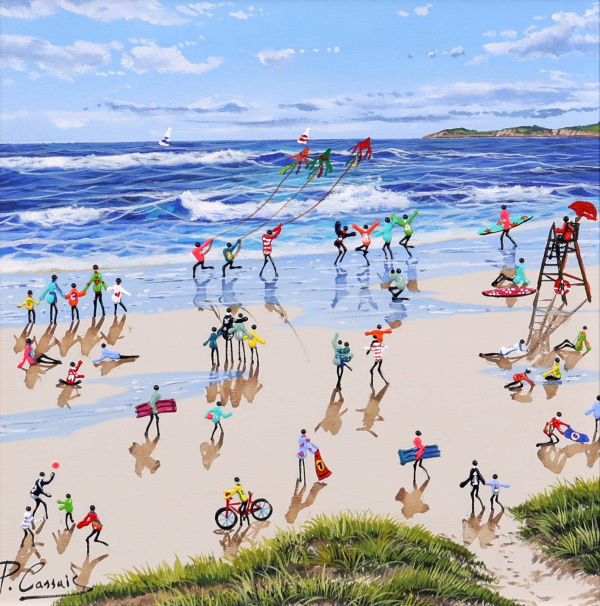 Sunlit Shores by Paola Cassais, original painting