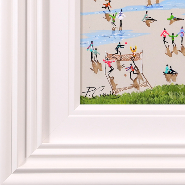 Barefoot Afternoon by Paola Cassais, original painting, detail