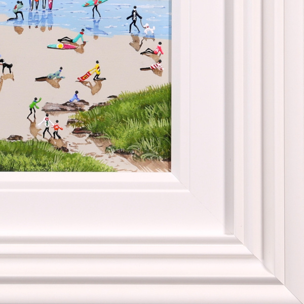 Barefoot Afternoon by Paola Cassais, original painting, detail