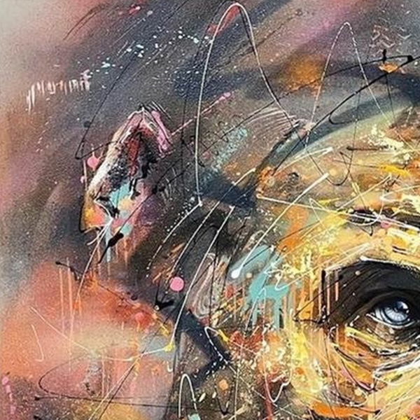 Koko by Joe Galindo, limited edition print, detail