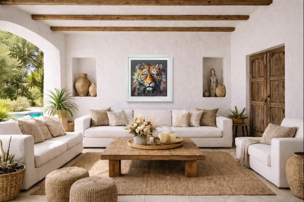 Sienna by Joe Galindo, limited edition print, in room