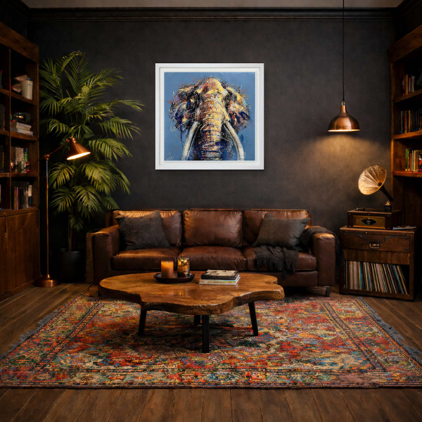 Titan (Deluxe) by Joe Galindo, limited edition print, in room