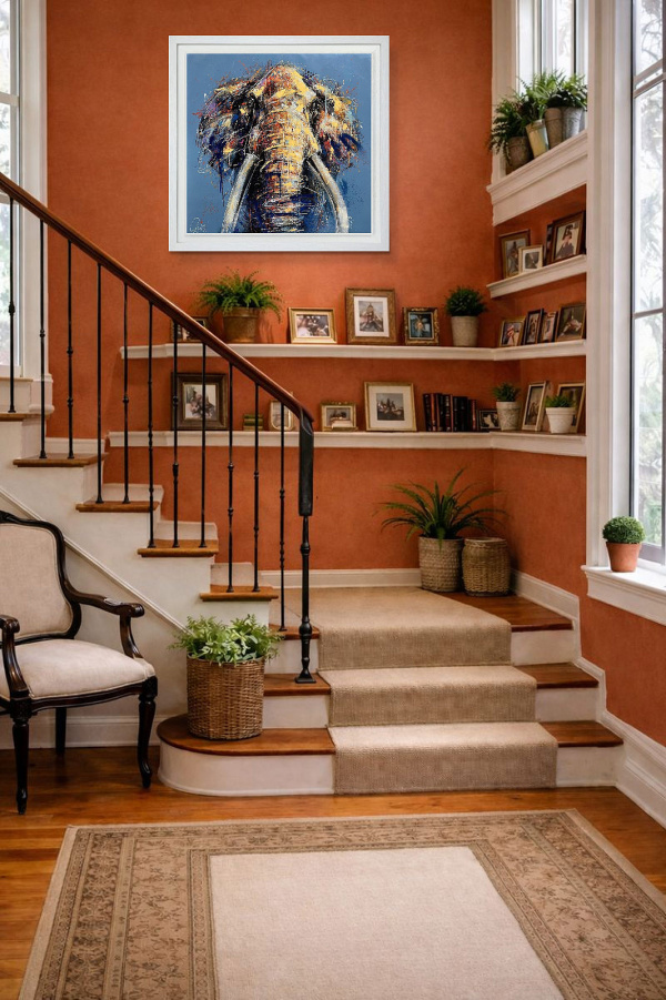 Titan (Deluxe) by Joe Galindo, limited edition print, in room