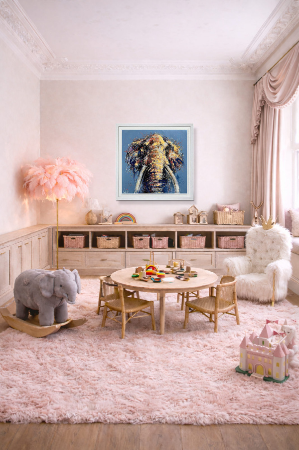 Titan (Deluxe) by Joe Galindo, limited edition print, in room