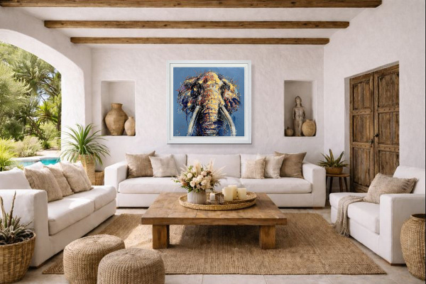 Titan (Deluxe) by Joe Galindo, limited edition print, in room
