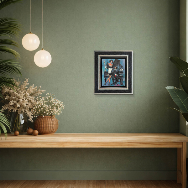 Velvet Notes by Andrei Protsouk, limited edition print, in room