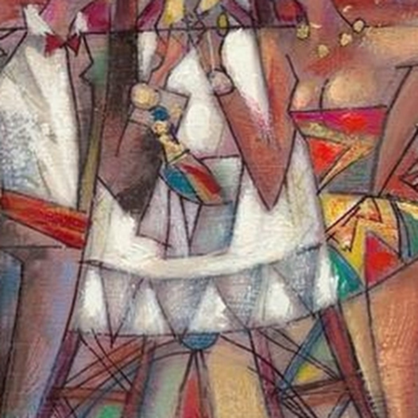 Champagne Break by Andrei Protsouk, limited edition print, detail