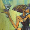 Towering Romance by Andrei Protsouk, limited edition print, detail