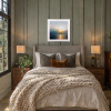 Let’s Head Home by Ben Payne, original painting, in room