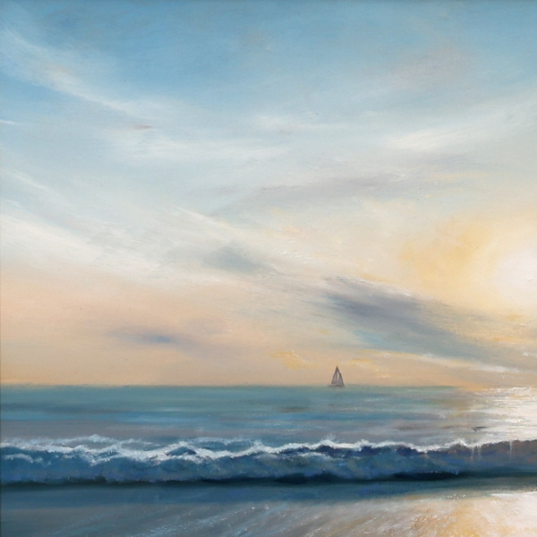 Along The Southern Shore by Ben Payne, original painting, detail