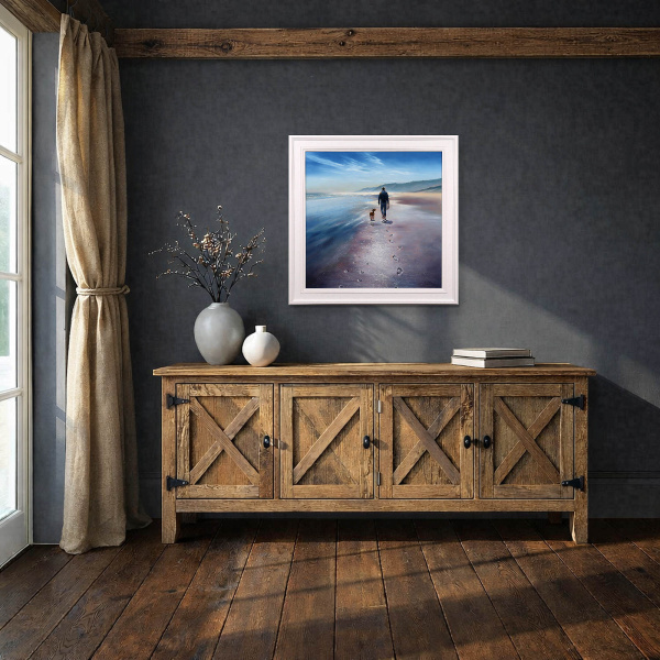 We Have It All by Ben Payne, original painting, in room