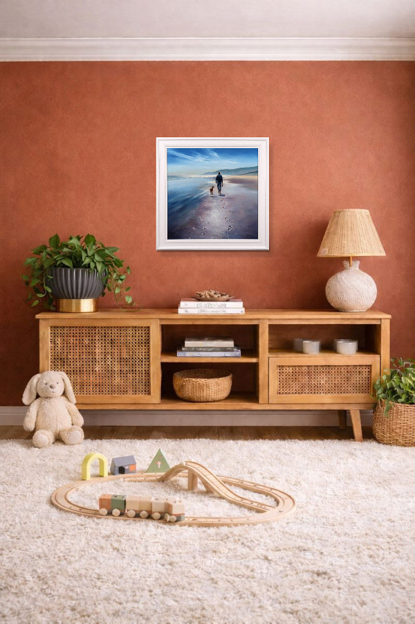 We Have It All by Ben Payne, original painting, in room