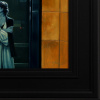 Checking In by Ben Payne, original painting, detail