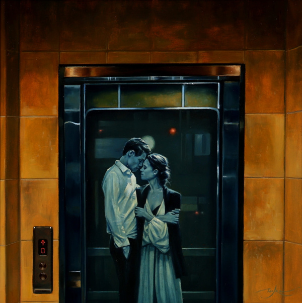 Checking In by Ben Payne, original painting