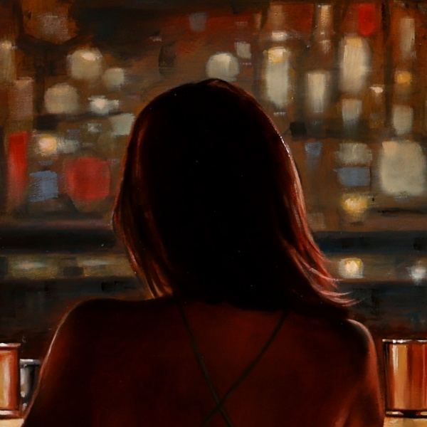 Left To Choose by Ben Payne, original painting, detail