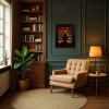 Left To Choose by Ben Payne, original painting, in room
