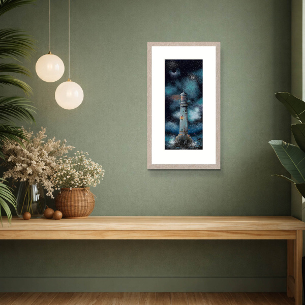 Lighting The Way by Gary Walton, limited edition print, in room