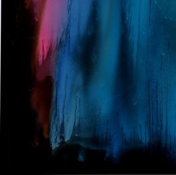 Aurora Waterfall by Ana Ortiz, original painting, detail