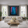 Aurora Waterfall by Ana Ortiz, original painting, in room