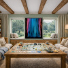 Aurora Waterfall by Ana Ortiz, original painting, in room