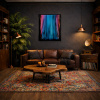 Aurora Waterfall by Ana Ortiz, original painting, in room