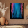 Aurora Waterfall by Ana Ortiz, original painting, in room