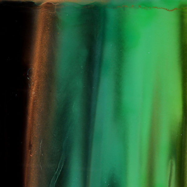 Green Aurora by Ana Ortiz, original painting, detail