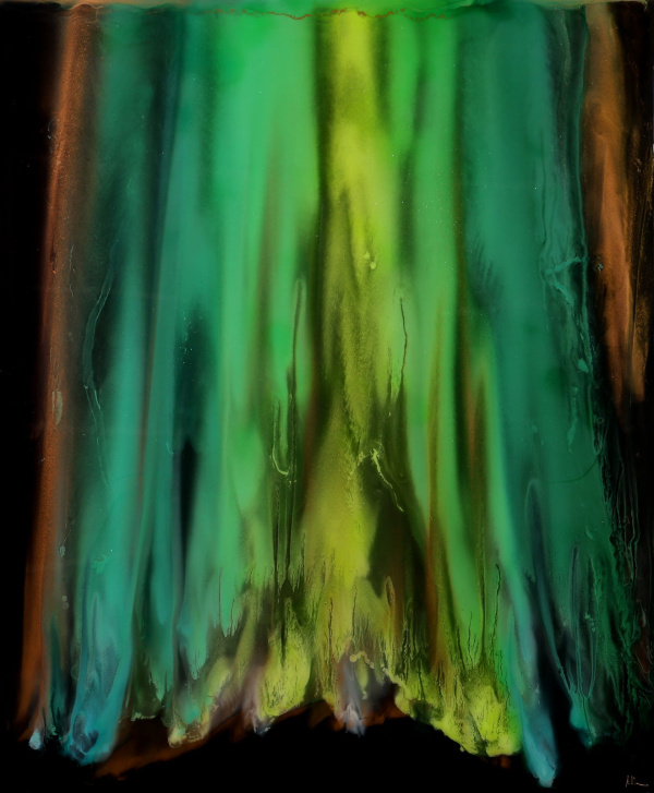 Green Aurora by Ana Ortiz, original painting