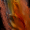 Lava Fall by Ana Ortiz, original painting, detail