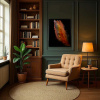 Lava Fall by Ana Ortiz, original painting, in room