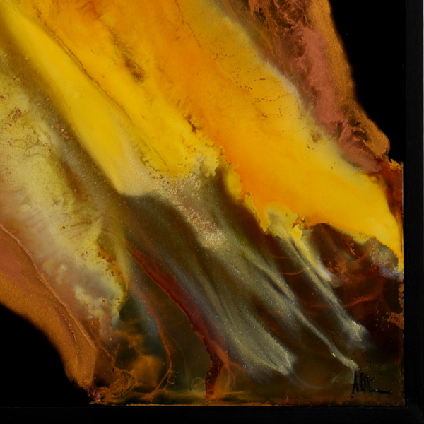 Solar Flare by Ana Ortiz, original painting, detail