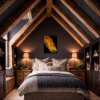 Solar Flare by Ana Ortiz, original painting, in room