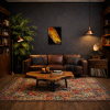 Solar Flare by Ana Ortiz, original painting, in room