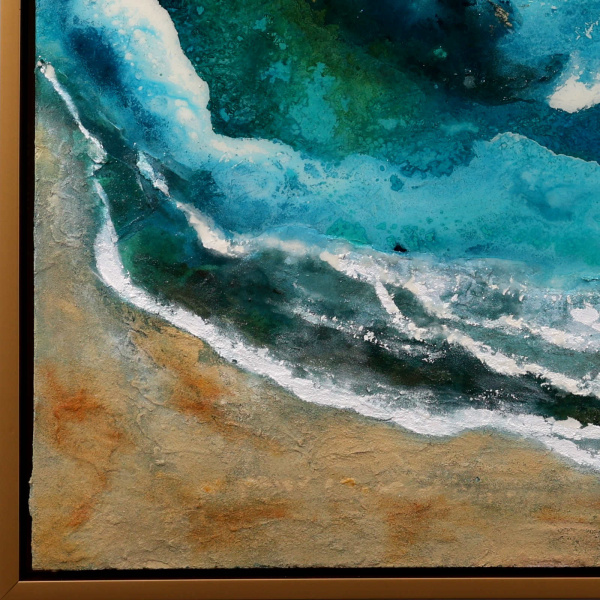 Grandes Playas Fuerteventura by Ana Ortiz, original painting, detail