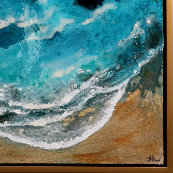 Grandes Playas Fuerteventura by Ana Ortiz, original painting, detail