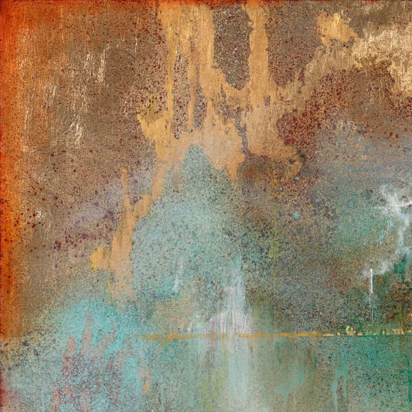 Anuradhapura III by Hiroko Lewis, original painting, detail