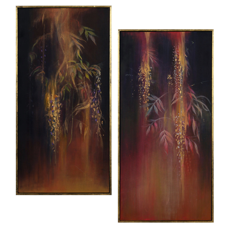 Night Wisteria IV, Diptych (Original)