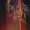 Night Wisteria IV (Diptych) by Hiroko Lewis, original painting