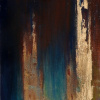 Night Wisteria VI by Hiroko Lewis, original painting, detail