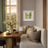 Buriton Pond Bathed In Sunlight by John Lawrence, original painting, in room