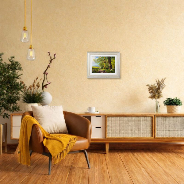 Country Lane to Lower Shuckborough by Daniel Van der Putten, original painting, in room