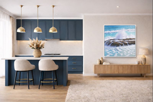 For The Love Of The Sea by Antonio Garcia Soler (Joan Puerto), original painting, in room
