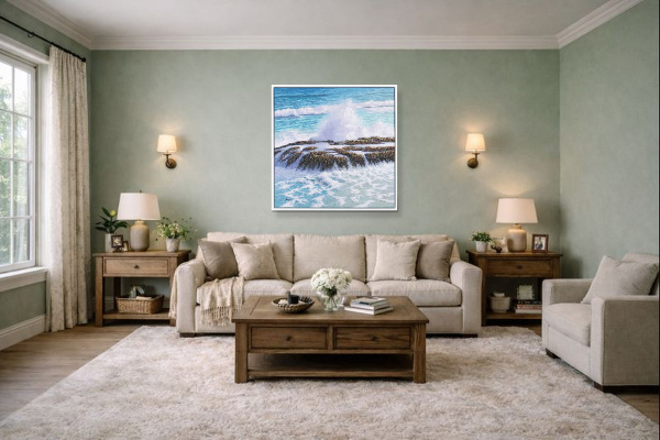 For The Love Of The Sea by Antonio Garcia Soler (Joan Puerto), original painting, in room