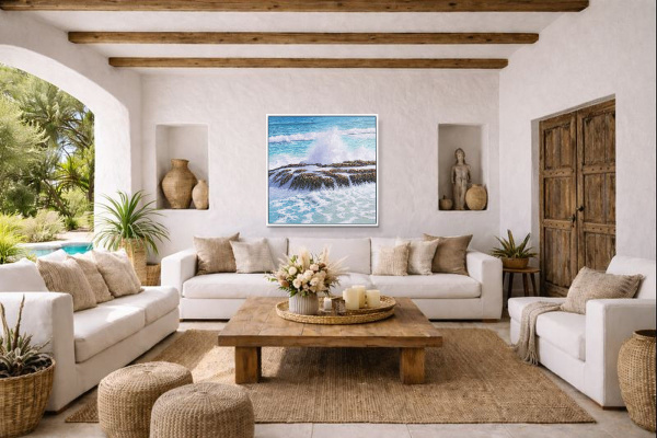 For The Love Of The Sea by Antonio Garcia Soler (Joan Puerto), original painting, in room
