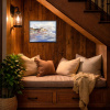Another Super Day by Carla Bosch, original painting, in room
