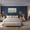 Pastel Sunrise by Antonio Garcia Soler (Joan Puerto), original painting, in room